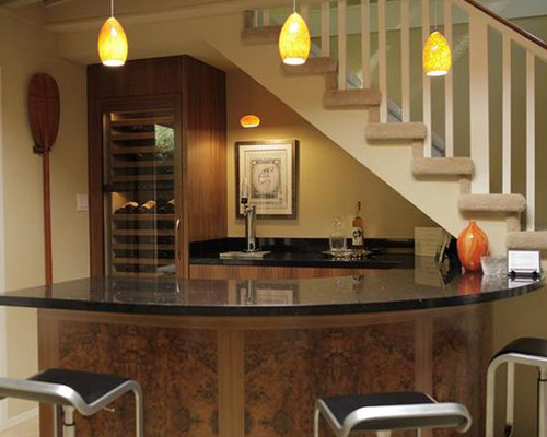 under stairs wet bar