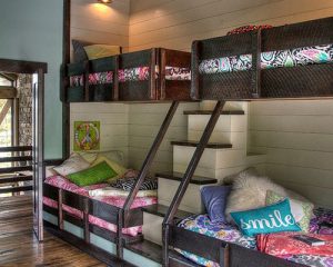 home renovation project involving bunkbeds for large families